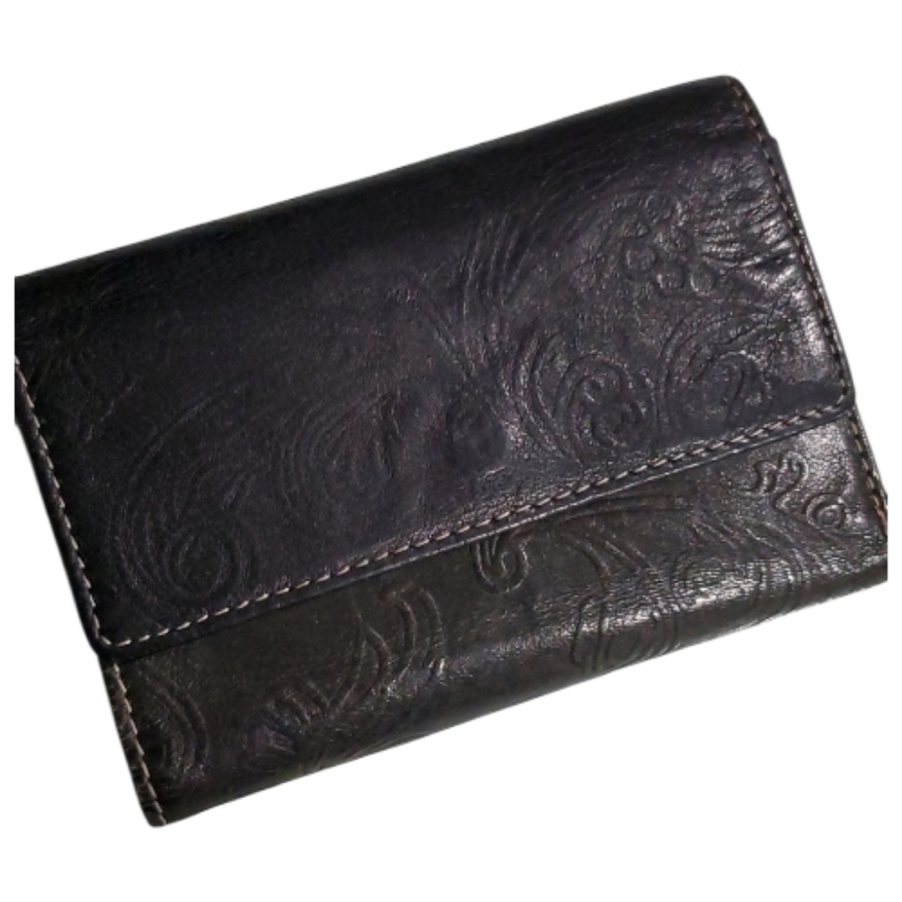Vintage Victorian Black Wallet – Antique-Inspired Clutch, Elegant & Timeless